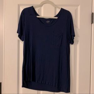 Ann Taylor LOFT Short Sleeve Scoop Neck Tee